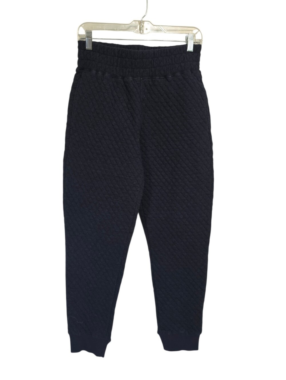 Flag & Anthem Ladies Deale Quilted Joggers Pants S Navy Pull On Thick Pockets